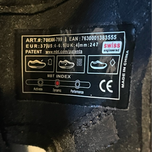 MBT Women’s Red Rocker Sandals Size 6-6.5 - Picture 6 of 6